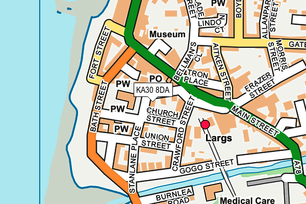 KA30 8DA map - OS OpenMap – Local (Ordnance Survey)