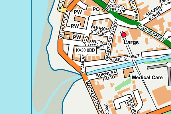 KA30 8DD map - OS OpenMap – Local (Ordnance Survey)