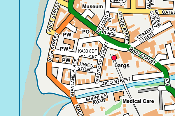 KA30 8DF map - OS OpenMap – Local (Ordnance Survey)