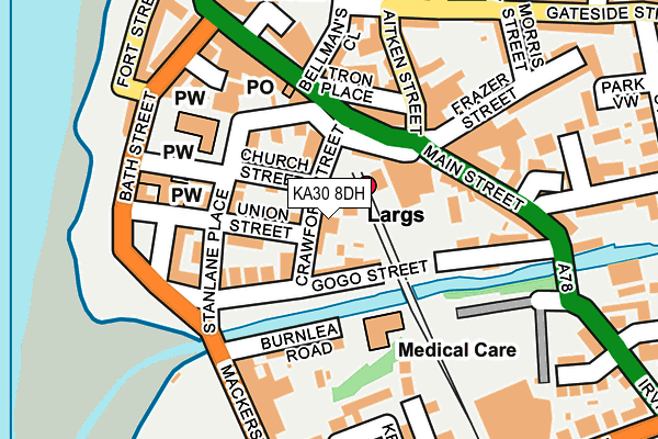 KA30 8DH map - OS OpenMap – Local (Ordnance Survey)
