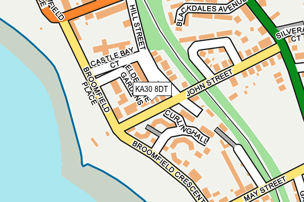 KA30 8DT map - OS OpenMap – Local (Ordnance Survey)