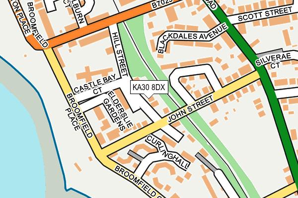 KA30 8DX map - OS OpenMap – Local (Ordnance Survey)