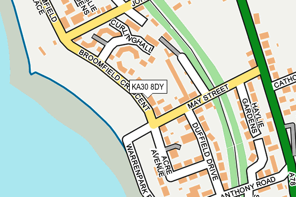 KA30 8DY map - OS OpenMap – Local (Ordnance Survey)