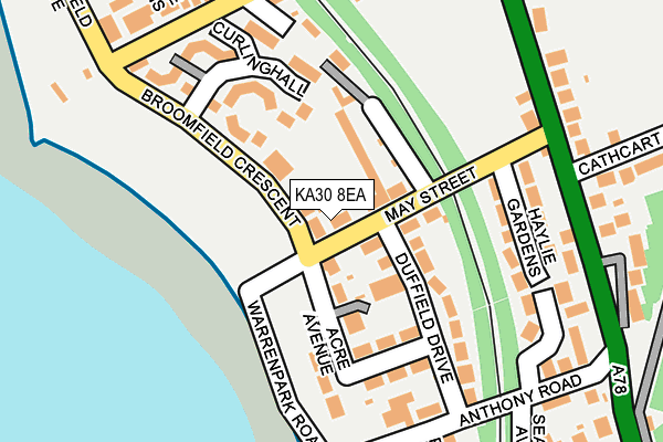 KA30 8EA map - OS OpenMap – Local (Ordnance Survey)