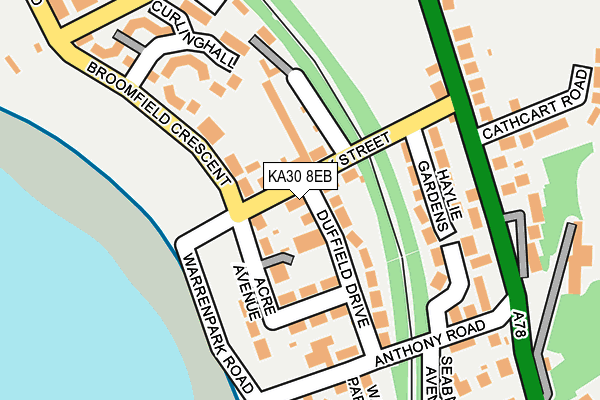 KA30 8EB map - OS OpenMap – Local (Ordnance Survey)