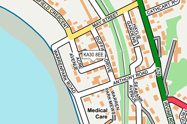 KA30 8EE map - OS OpenMap – Local (Ordnance Survey)