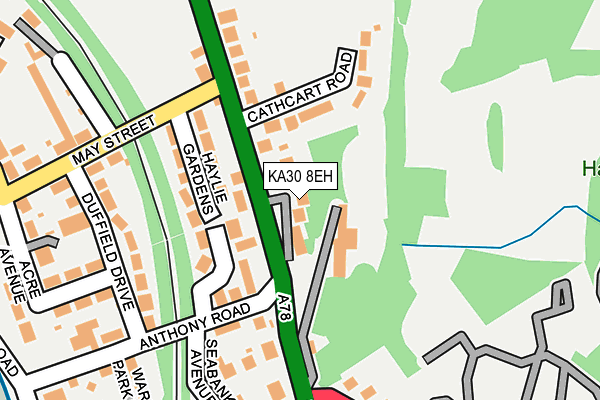 KA30 8EH map - OS OpenMap – Local (Ordnance Survey)