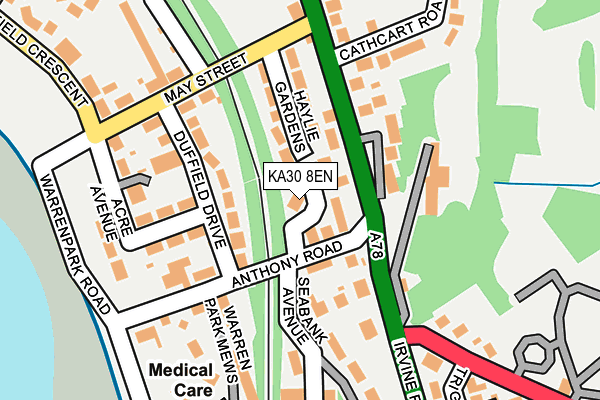 KA30 8EN map - OS OpenMap – Local (Ordnance Survey)