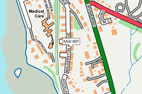 KA30 8EP map - OS OpenMap – Local (Ordnance Survey)