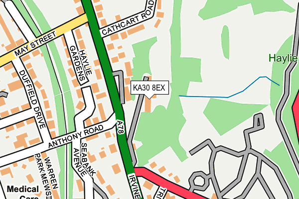 KA30 8EX map - OS OpenMap – Local (Ordnance Survey)