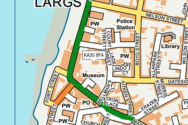 KA30 8FA map - OS OpenMap – Local (Ordnance Survey)
