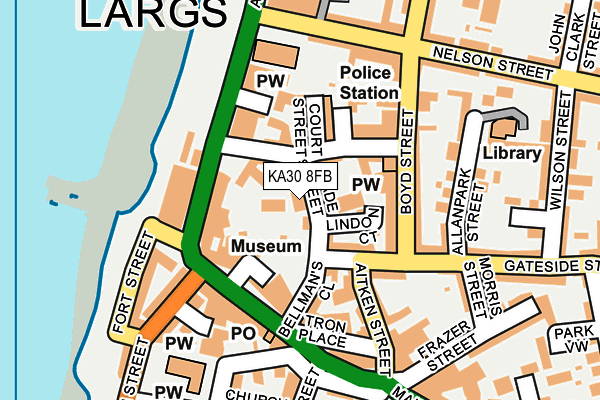 KA30 8FB map - OS OpenMap – Local (Ordnance Survey)