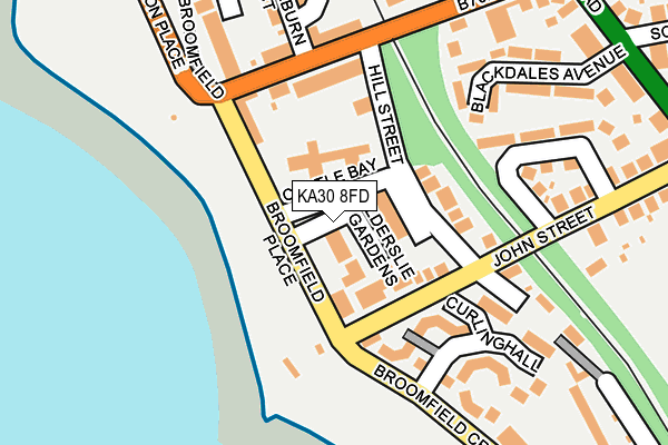 KA30 8FD map - OS OpenMap – Local (Ordnance Survey)
