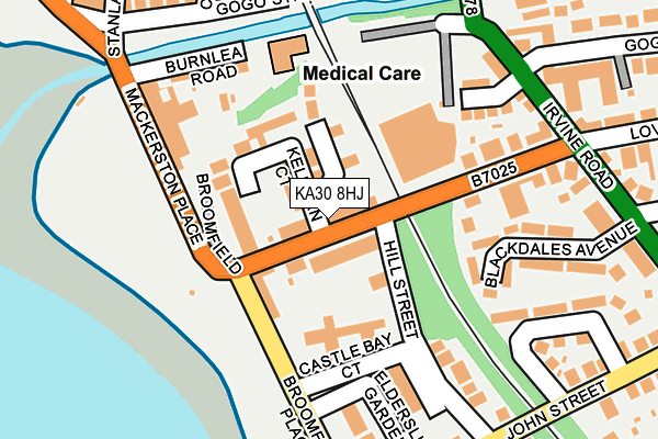KA30 8HJ map - OS OpenMap – Local (Ordnance Survey)