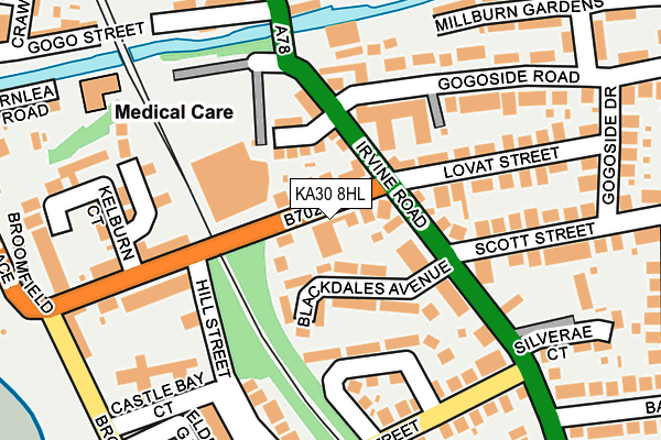KA30 8HL map - OS OpenMap – Local (Ordnance Survey)