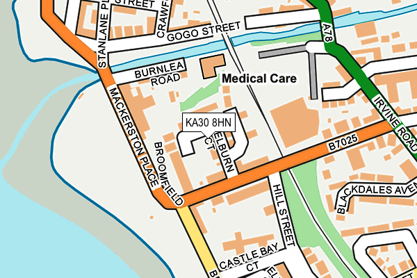 KA30 8HN map - OS OpenMap – Local (Ordnance Survey)