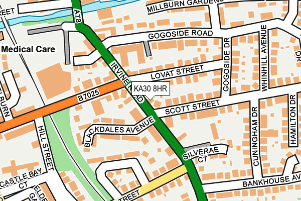 KA30 8HR map - OS OpenMap – Local (Ordnance Survey)