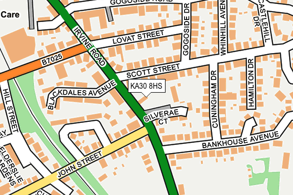 KA30 8HS map - OS OpenMap – Local (Ordnance Survey)