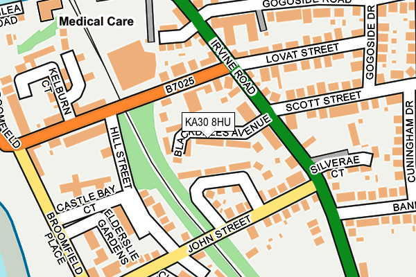 KA30 8HU map - OS OpenMap – Local (Ordnance Survey)