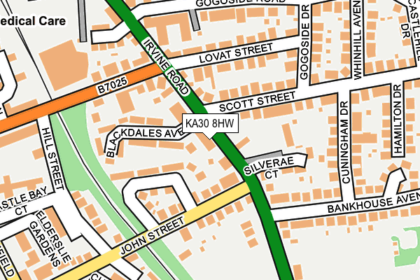 KA30 8HW map - OS OpenMap – Local (Ordnance Survey)