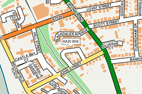 KA30 8HX map - OS OpenMap – Local (Ordnance Survey)