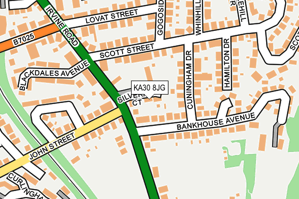 KA30 8JG map - OS OpenMap – Local (Ordnance Survey)