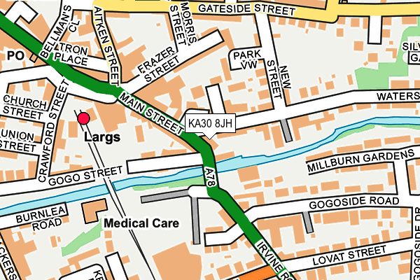 KA30 8JH map - OS OpenMap – Local (Ordnance Survey)