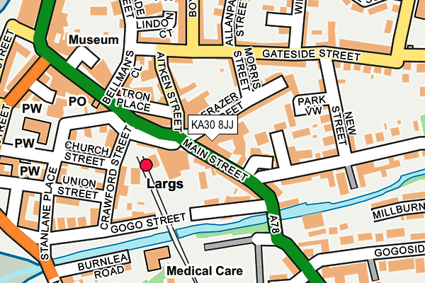 KA30 8JJ map - OS OpenMap – Local (Ordnance Survey)