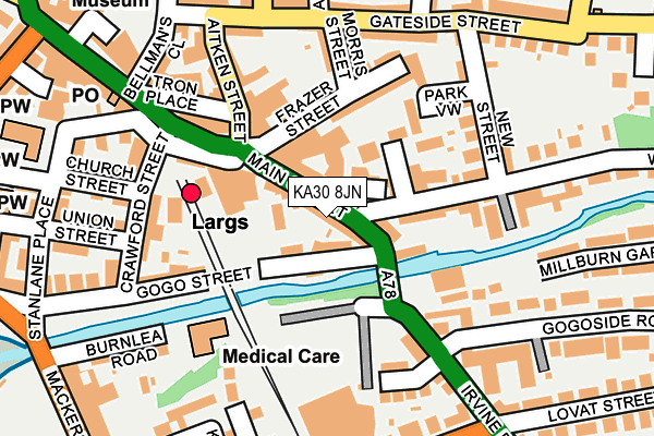 KA30 8JN map - OS OpenMap – Local (Ordnance Survey)