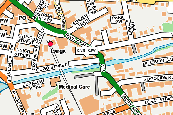 KA30 8JW map - OS OpenMap – Local (Ordnance Survey)