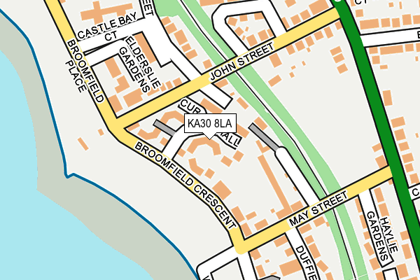 KA30 8LA map - OS OpenMap – Local (Ordnance Survey)