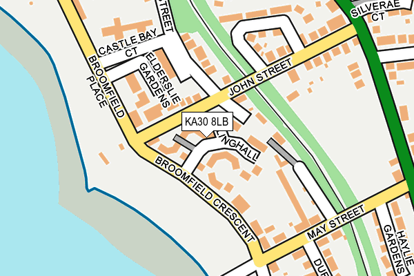 KA30 8LB map - OS OpenMap – Local (Ordnance Survey)