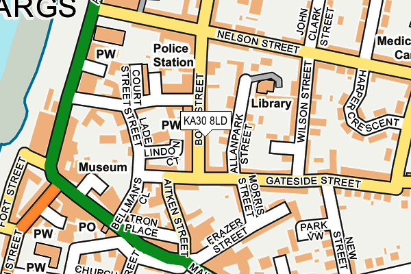 KA30 8LD map - OS OpenMap – Local (Ordnance Survey)