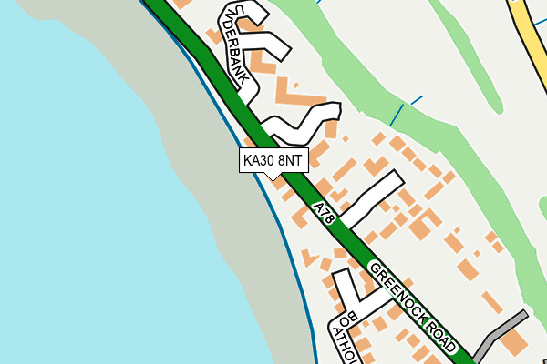 KA30 8NT map - OS OpenMap – Local (Ordnance Survey)