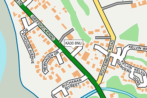 KA30 8NU map - OS OpenMap – Local (Ordnance Survey)