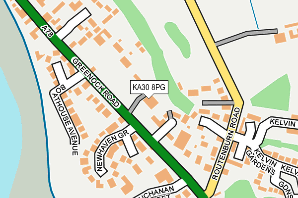KA30 8PG map - OS OpenMap – Local (Ordnance Survey)