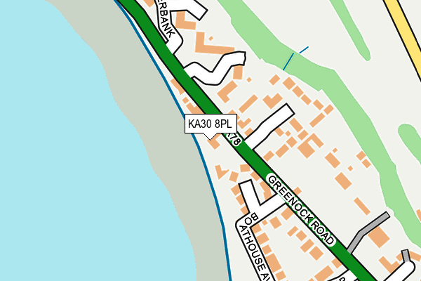 KA30 8PL map - OS OpenMap – Local (Ordnance Survey)