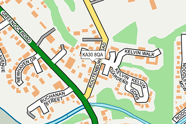 KA30 8QA map - OS OpenMap – Local (Ordnance Survey)