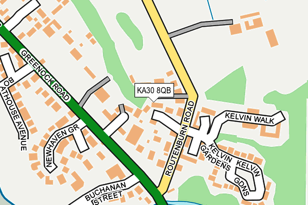 KA30 8QB map - OS OpenMap – Local (Ordnance Survey)
