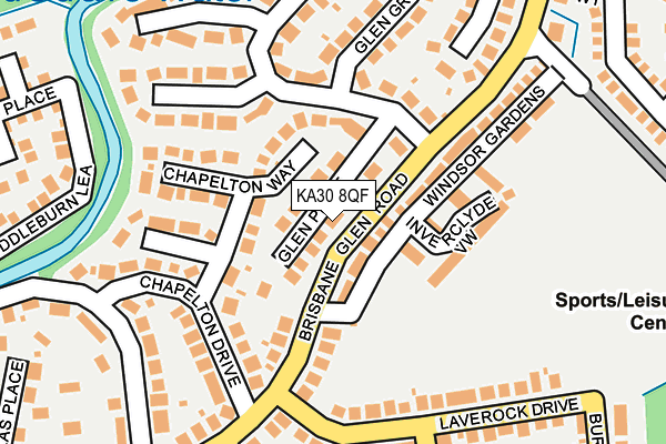 KA30 8QF map - OS OpenMap – Local (Ordnance Survey)