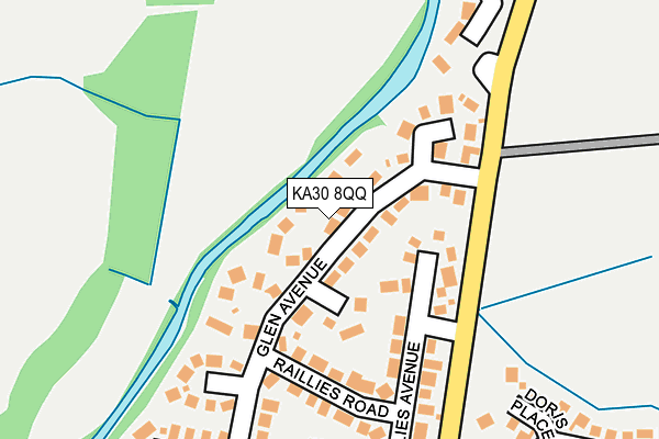 KA30 8QQ map - OS OpenMap – Local (Ordnance Survey)