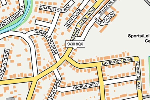 KA30 8QX map - OS OpenMap – Local (Ordnance Survey)