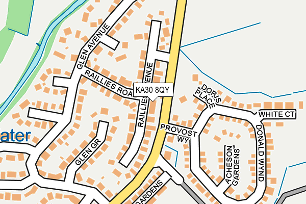KA30 8QY map - OS OpenMap – Local (Ordnance Survey)