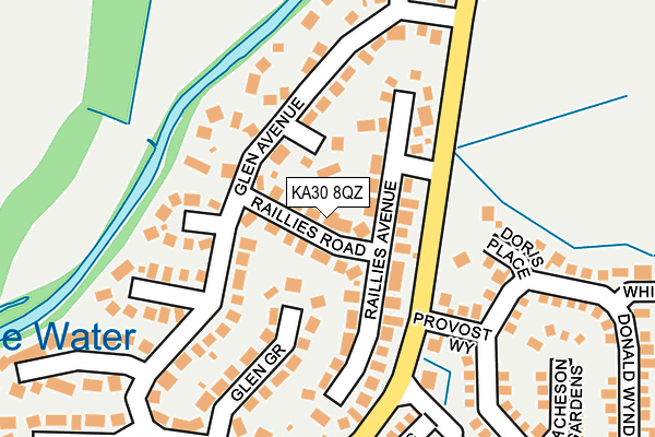 KA30 8QZ map - OS OpenMap – Local (Ordnance Survey)