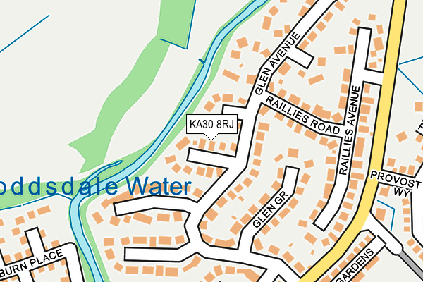 KA30 8RJ map - OS OpenMap – Local (Ordnance Survey)