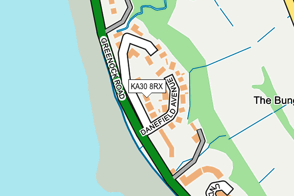 KA30 8RX map - OS OpenMap – Local (Ordnance Survey)