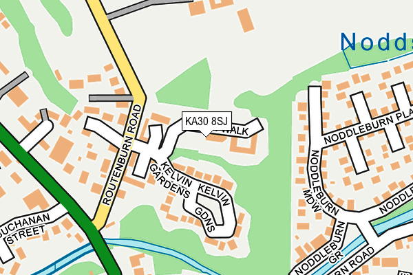 KA30 8SJ map - OS OpenMap – Local (Ordnance Survey)