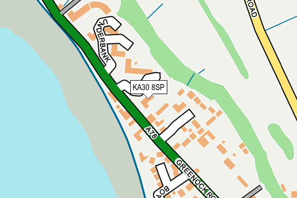 KA30 8SP map - OS OpenMap – Local (Ordnance Survey)