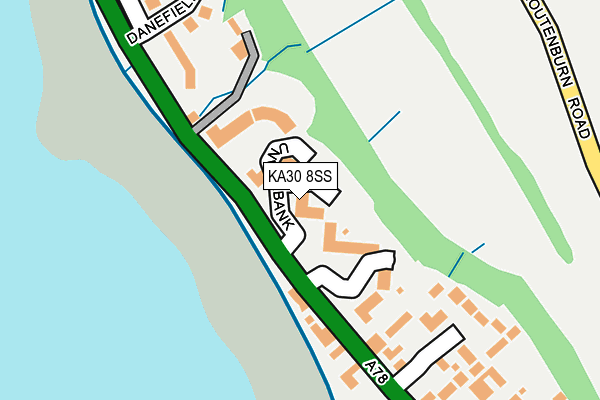 KA30 8SS map - OS OpenMap – Local (Ordnance Survey)