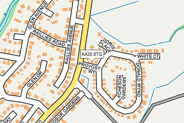 KA30 8TG map - OS OpenMap – Local (Ordnance Survey)